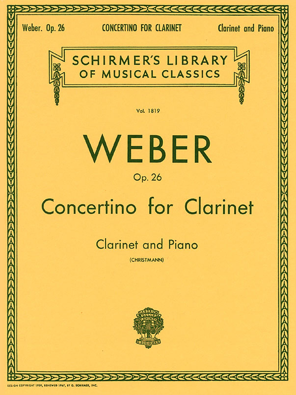 Clarinet Concertino In E Flat Op.26 - klarinet a klavír