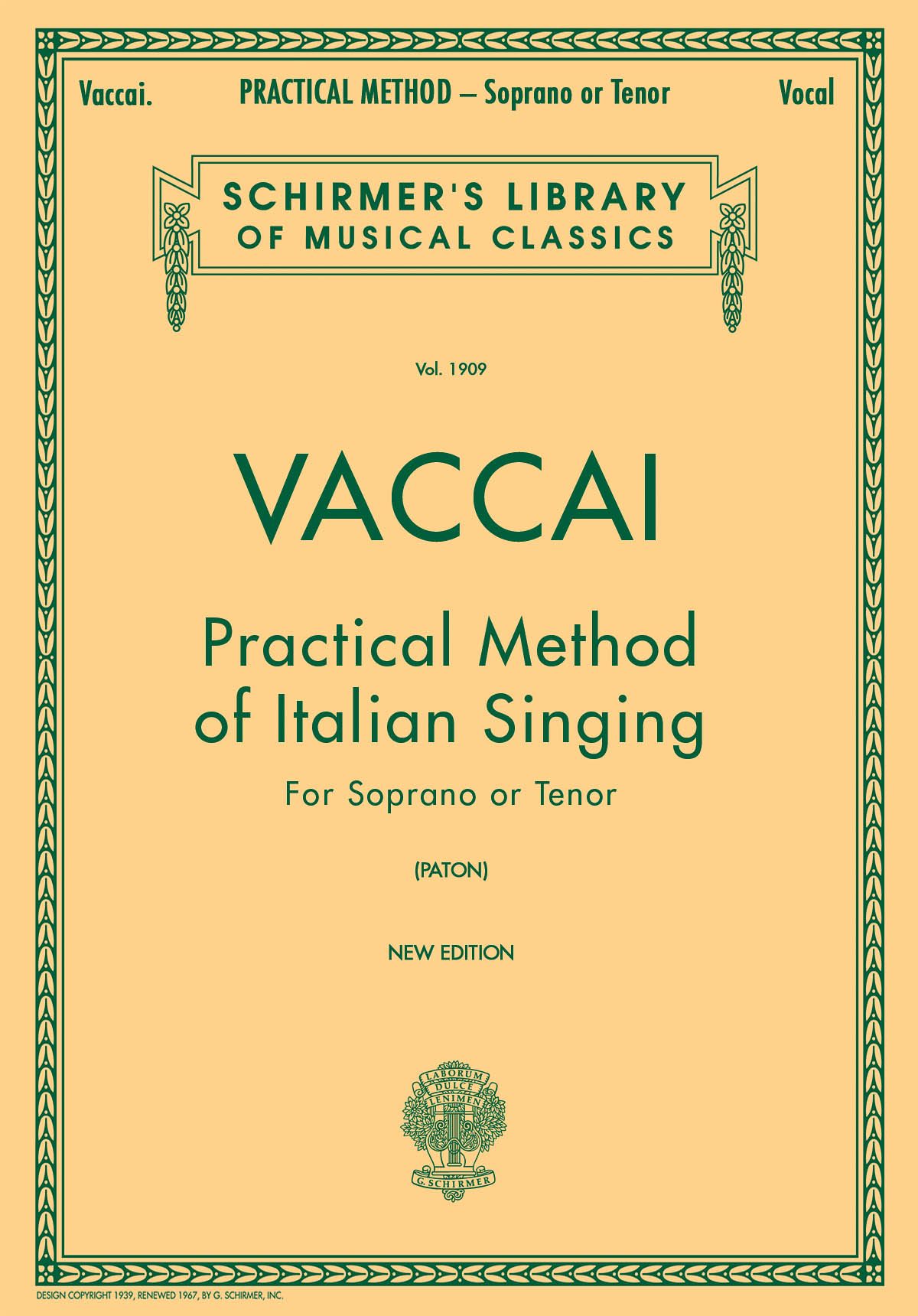 Practical Method of Italian Singing - učebnice zpěvu