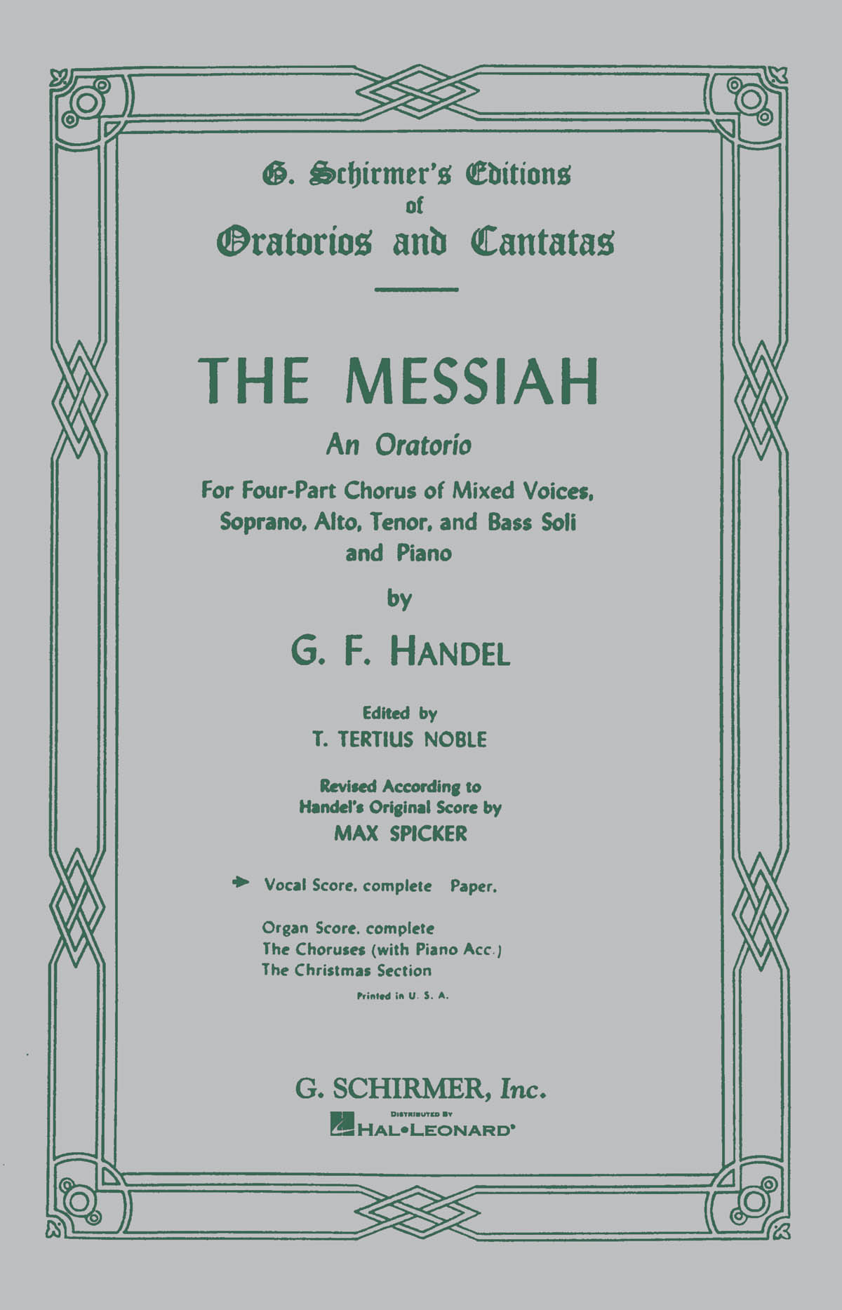 Messiah- - noty pro orchestr