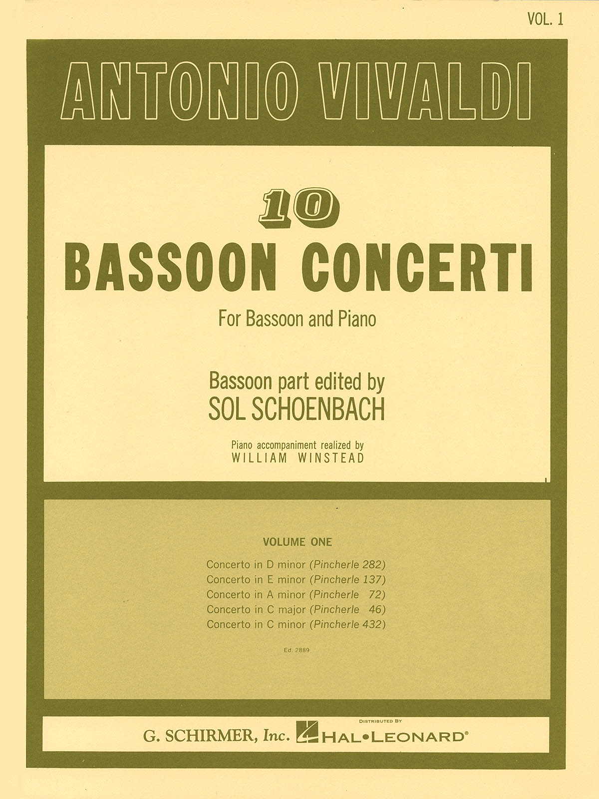 10 Bassoon Concerti For Bassoon And Piano Volume 1 - fagot a klavír