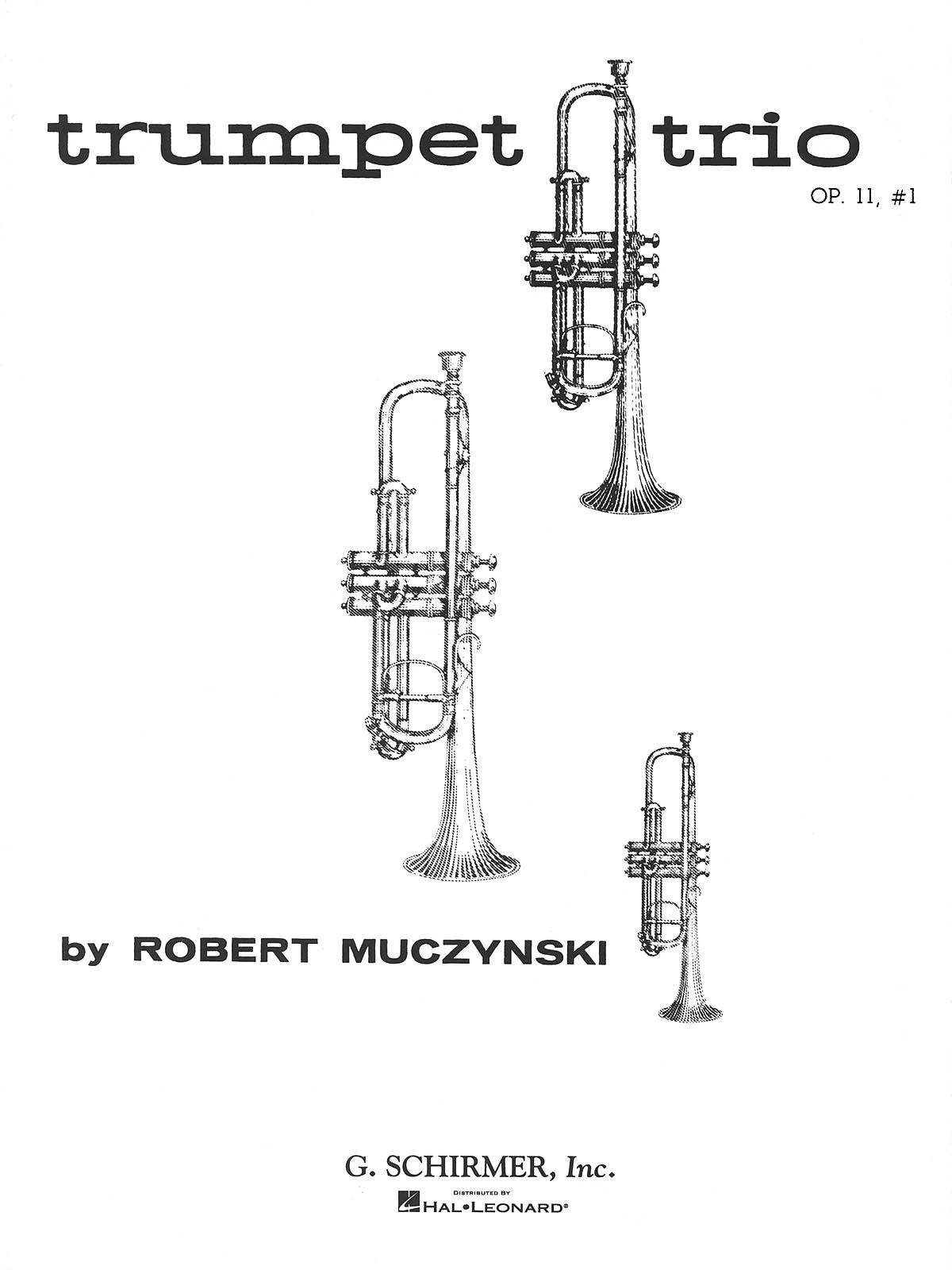 Trumpet Trio, Op. 11, No. 1 - Score and Parts - pro tři trumpety
