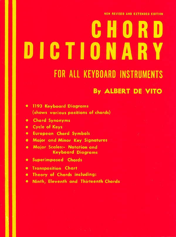 Chord Dictionary for Keyboard Instruments - Reference Book - pro klavír