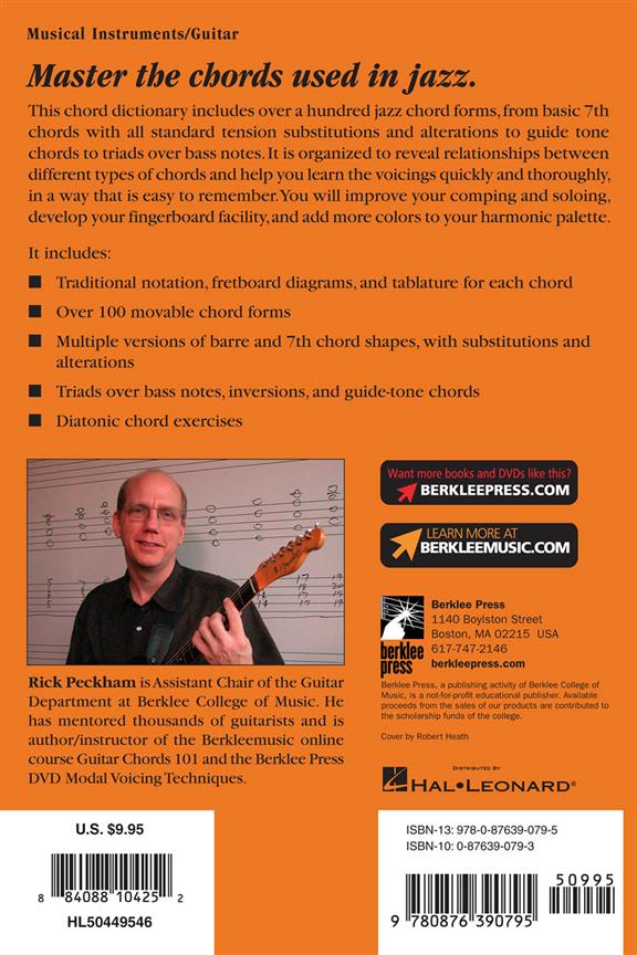 Berklee Jazz Guitar Chord Dictionary - pro kytaru