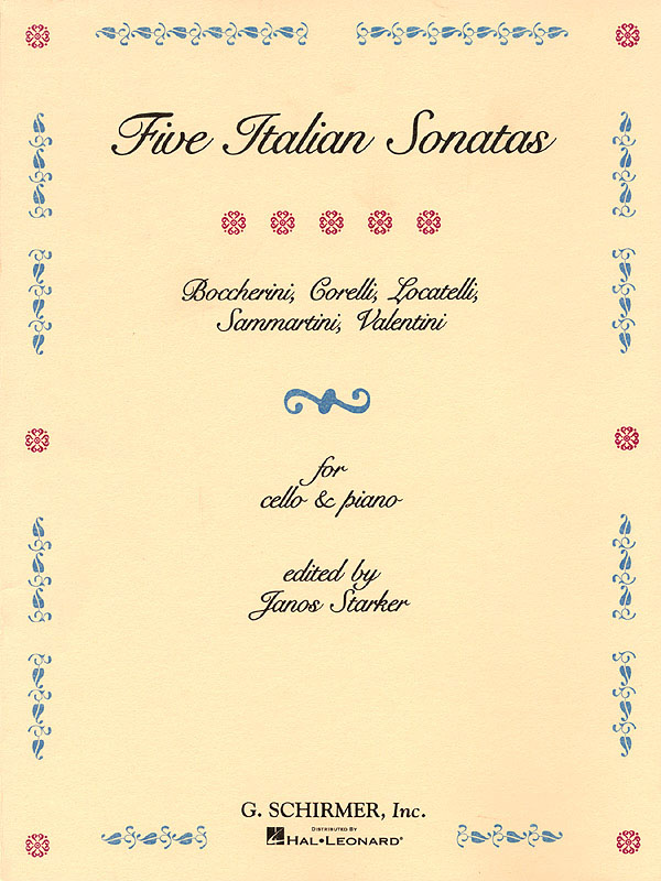 5 Italian Sonatas - na violoncello a klavír