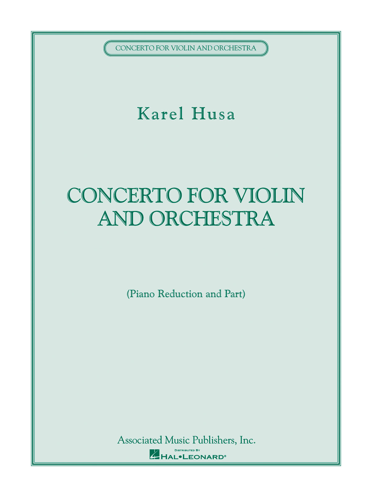 Concerto for Violin and Orchestra - housle a klavír