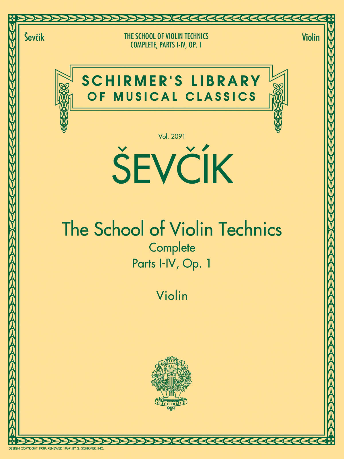 The School of Violin Technics Complete, Op. 1 - pro housle