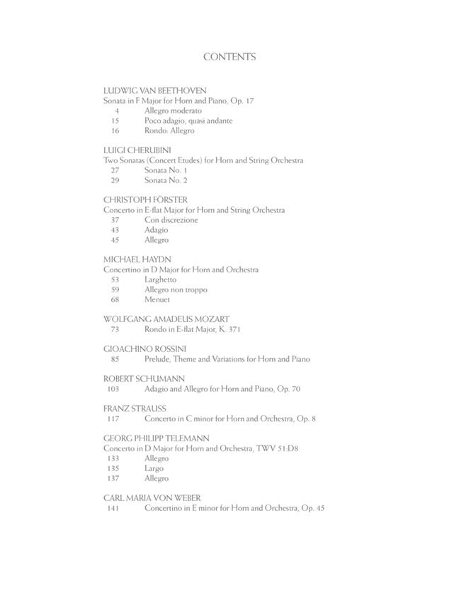 The Barry Tuckwell Horn Collection - 10 Pieces by 10 Composers Edited by the Horn Virtuoso Barry Tuckwell - lesní roh a klavír