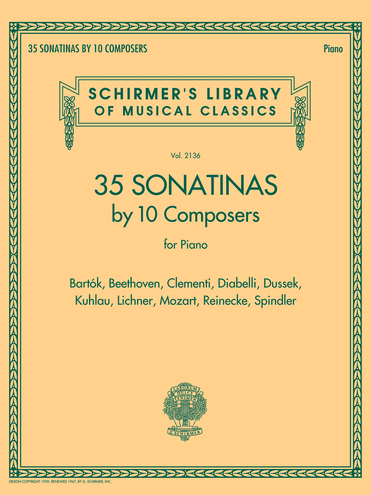 35 Sonatinas by 10 Composers - pro klavír