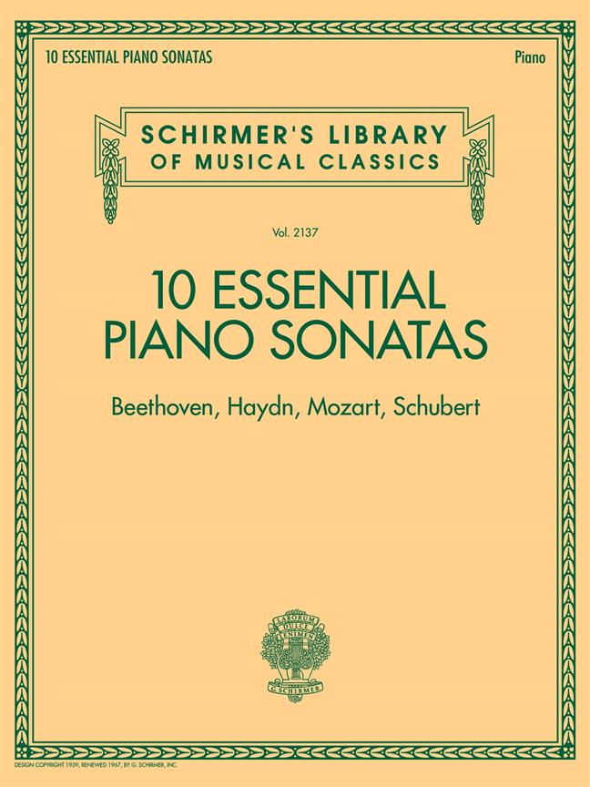 10 Essential Piano Sonatas - Beethoven Haydn Mozart Schubert - na klavír