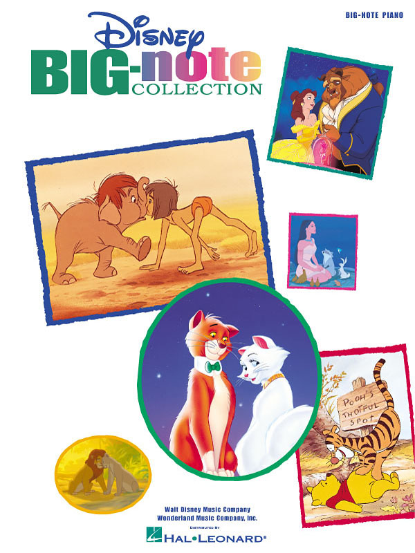 Disney Big-Note Collection  - More than 40 Disney Hits arranged for Big-Note Piano - filmové melodie pro klavír