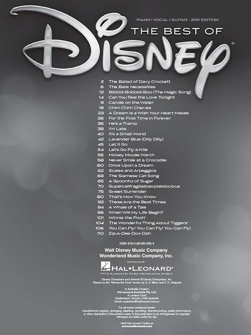 The Best Of Disney  - 30 Classic Songs - pro klavír