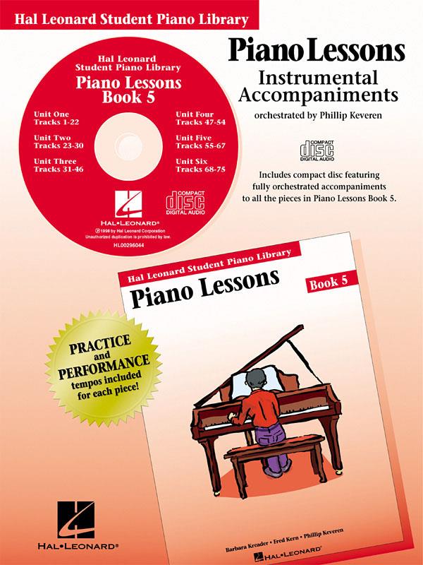 Piano Lessons - Book 5 - CD - pro klavír