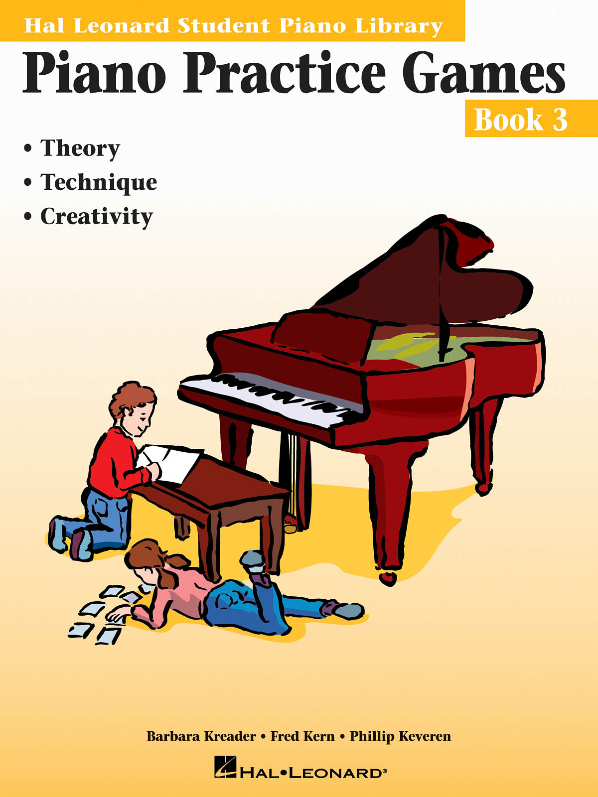 Piano Practice Games Book 3 - Hal Leonard Student Piano Library - pro klavír