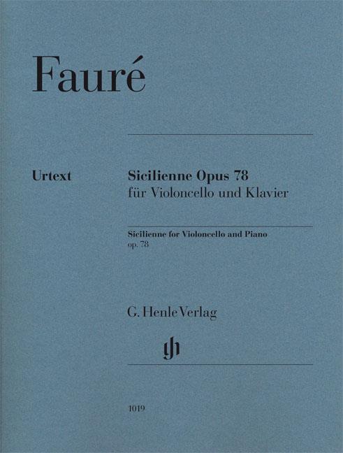 Sicilienne for Violoncello and Piano op. 78 - noty pro violoncello a klavír