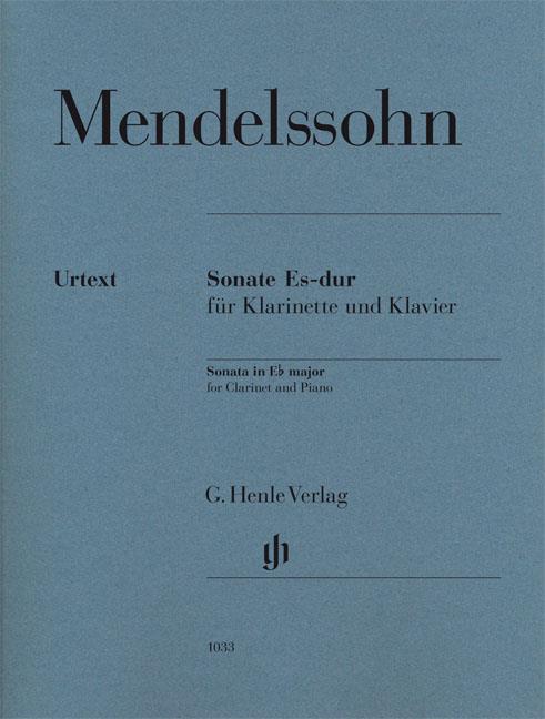 Sonata in E flat major for Clarinet and Piano - noty pro klarinet a klavír