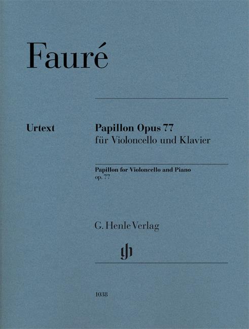 Papillon Op 77 - noty pro violoncello a klavír