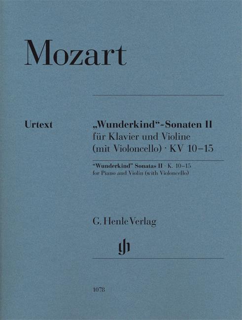 'Wunderkind' Sonatas Volume 2 K.10-15 pro housle, violoncello a klavír