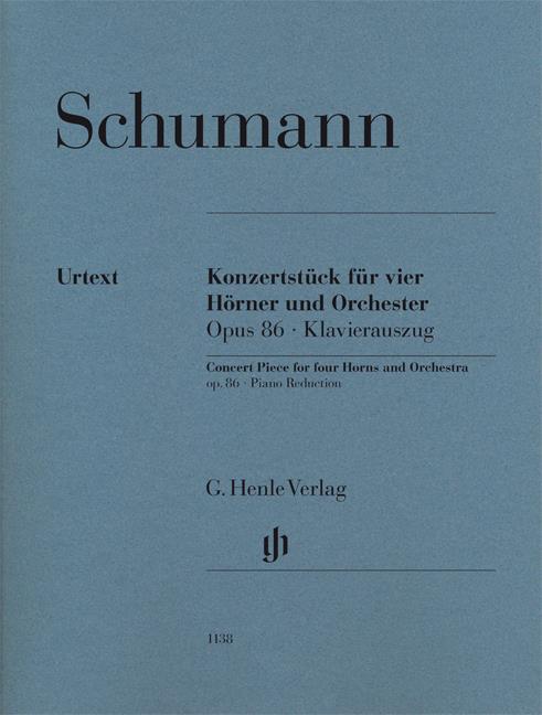 Concert Piece For Four Horns And Orchestra Op.86 - Piano Reduction pro čtyři lesní rohy a klavír