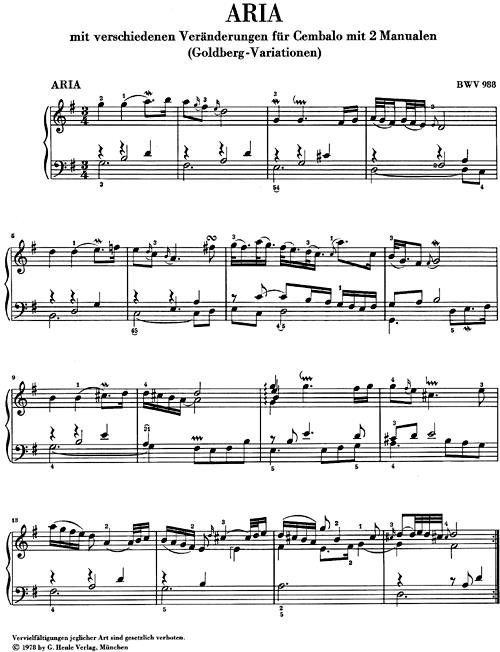 Goldberg Variations BWV 988 - Goldberg Variations BWV 988