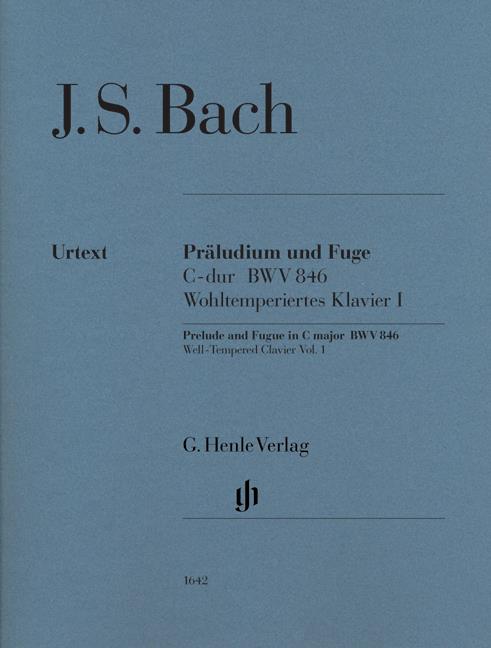 Prelude & Fugue In C BWV 846 Piano Urtext - Edition without fingering