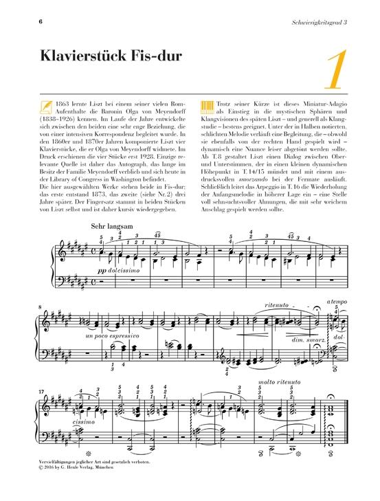Liszt: 11 bekannte Originalstücke - von leicht bis mittelschwer, mit praktischen Erläuterungen