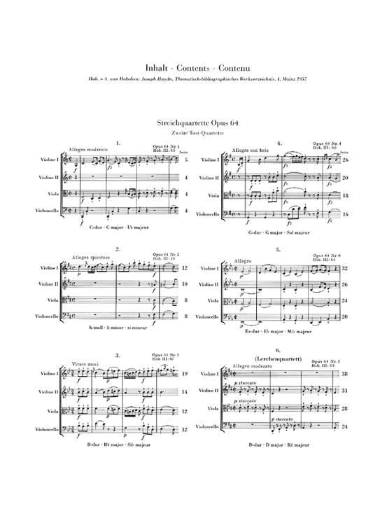 Streichquartette Heft VIII op. 64 - String Quartets Book VIII op. 64