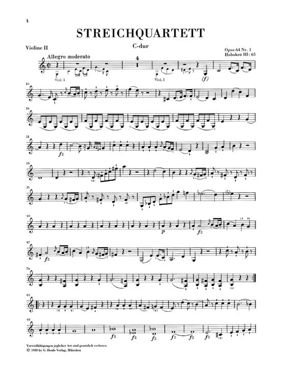 Streichquartette Heft VIII op. 64 - String Quartets Book VIII op. 64