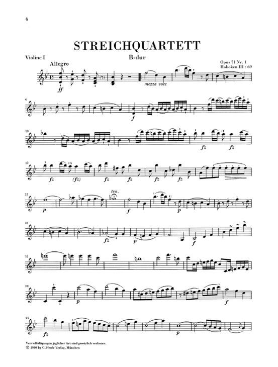 Streichquartette Heft IX op. 71 und 74 - String Quartets Book IX op. 71 and 74
