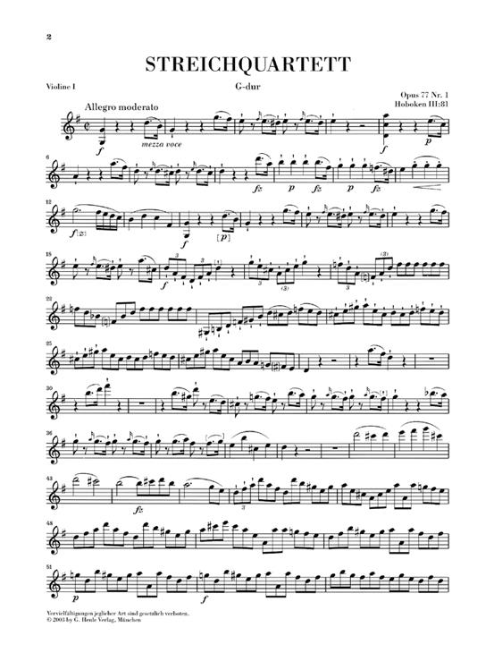 String Quartets Op.77 And Op.103 - String Quartets Book XI op. 77 und 103