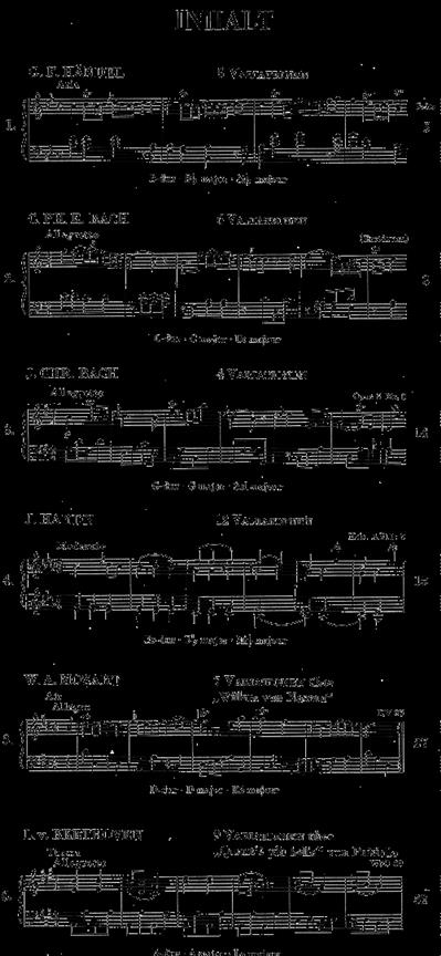 Leichte Klaviervariationen Aus Barock Und Klassik