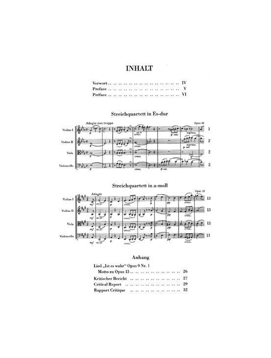 String Quartets Op.12/13