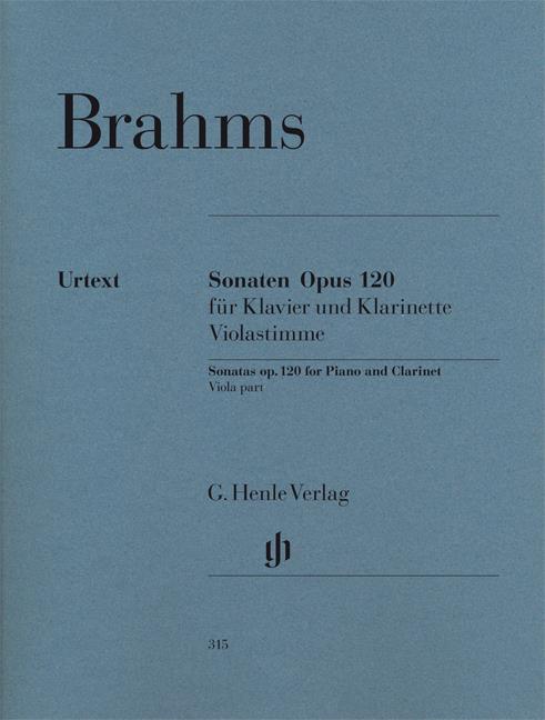 Sonate Op.120 No.1 - Sonatas for Piano and Clarinet (or Viola) op. 120,1 and 2 - pro violu