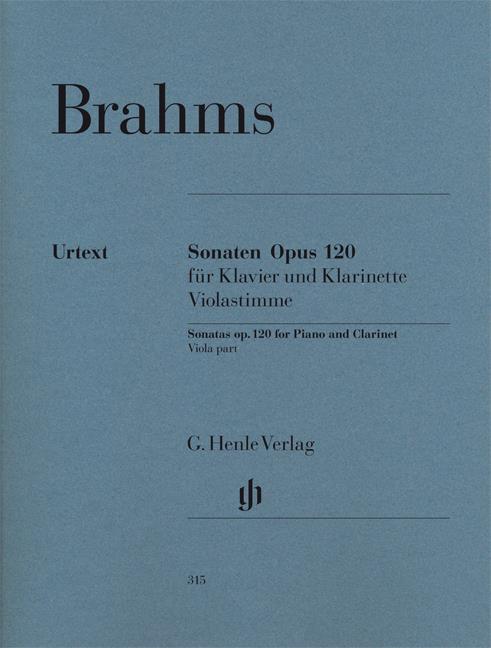 Sonate Op.120 No.1 - Sonatas for Piano and Clarinet (or Viola) op. 120,1 and 2 - pro violu