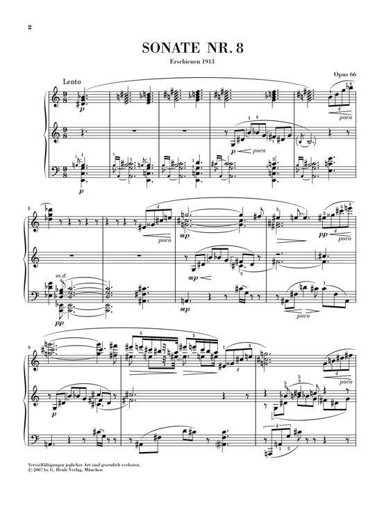 Piano Sonata No.8 Op.66 - Piano Sonata No. 8 op. 66
