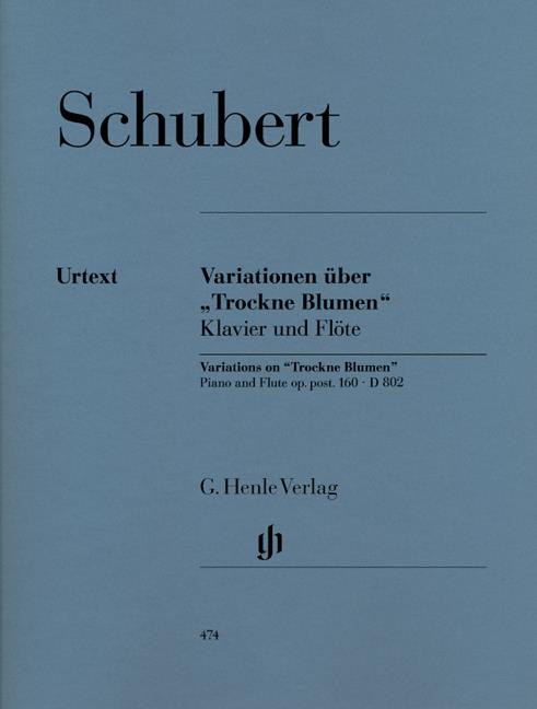Variations On 'Trockne Blumen' D.802 - noty pro příčnou flétnu a klavír