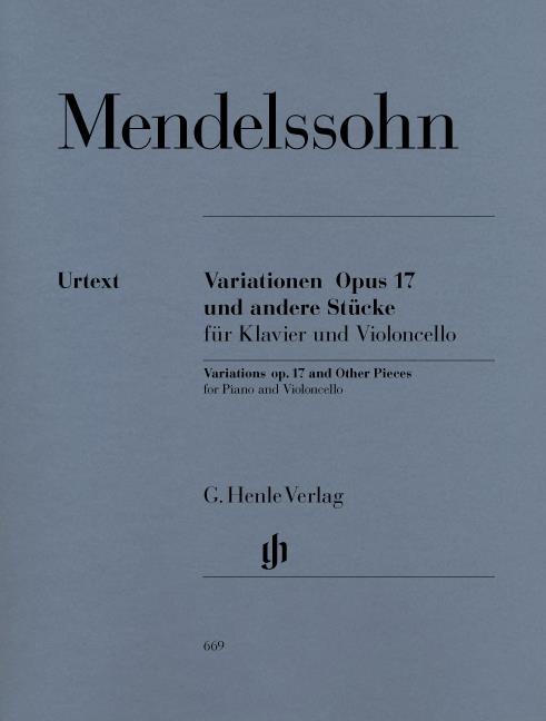 Variationen Opus 17 Und Andere Stücke - noty pro violoncello a klavír