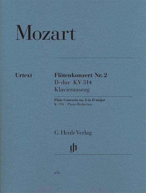 Concerto For Flute And Orchestra In D KV314 - noty pro příčnou flétnu a klavír