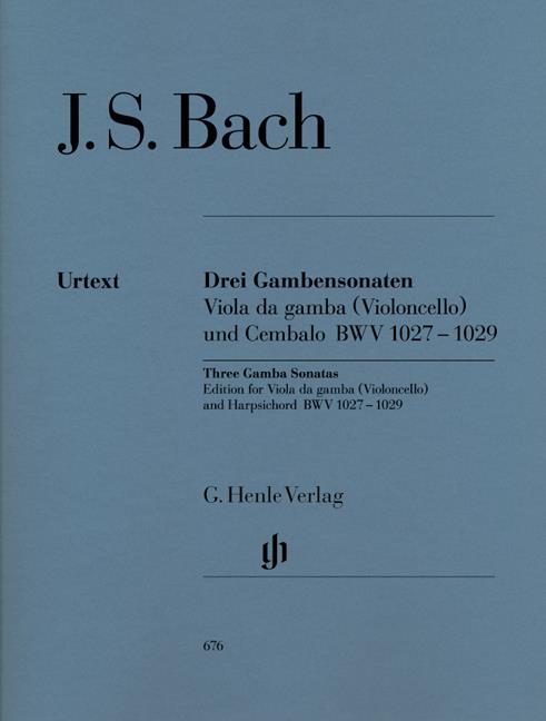 Sonatas for BWV 1027-1029 Viola da Gamba and Harpsichord - violoncello a klavír
