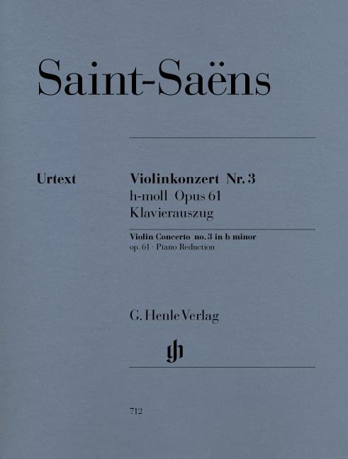 Violin Concerto No.3 In B Minor Op.61 - noty pro housle a klavír