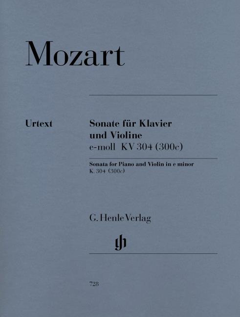 Violin Sonata In E Minor K.304 - noty pro housle a klavír