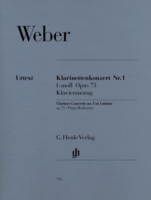 Clarinet Concerto No.1 F minor Op.73 - noty pro klarinet a klavír