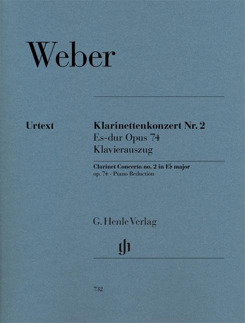 Clarinet Concerto No. 2 E Flat Major Op. 74 - Klavierauszug - noty pro klarinet a klavír