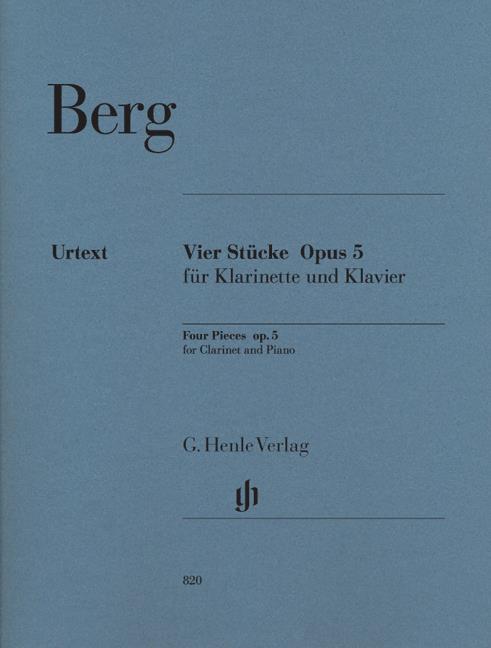 Vier Stucke Klarinette Und Klavier Op 5 - noty pro pokročilejší hráče na klarinet a klavír