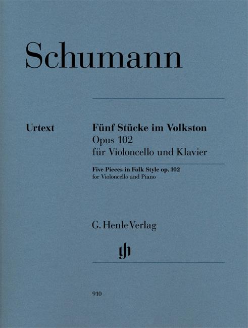 Five Pieces In Folk Style Op.102 - Cello Version - Op 102 noty pro violoncello a klavír