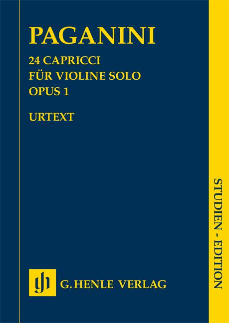 24 Capricci für Violine solo Opus 1 - Urtextausgabe