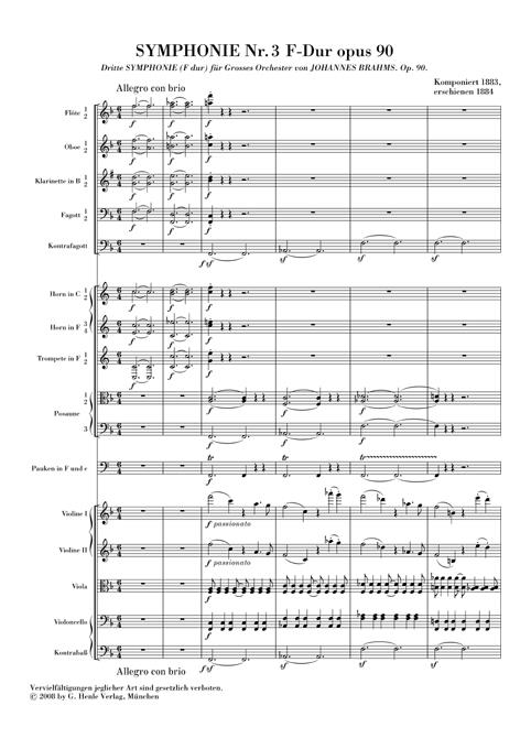 Symphonie Nr.3 F-Dur Op.90