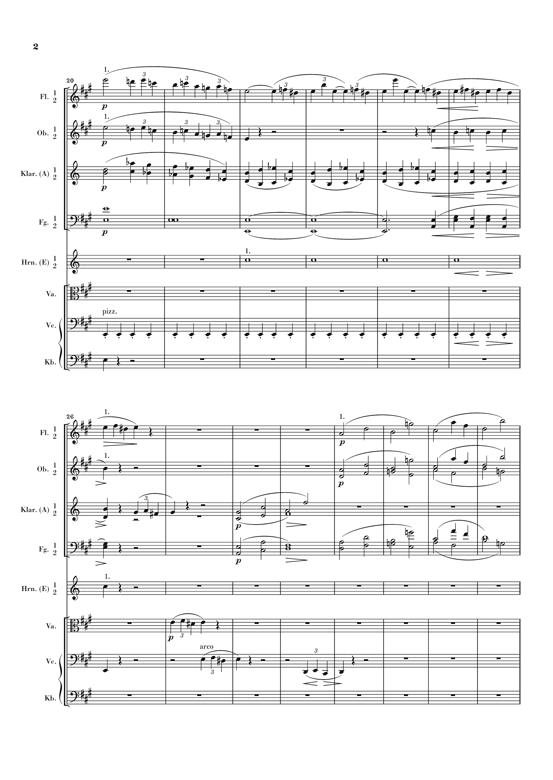 Serenade No. 2 In A Major OP 16 - Urtextausgabe