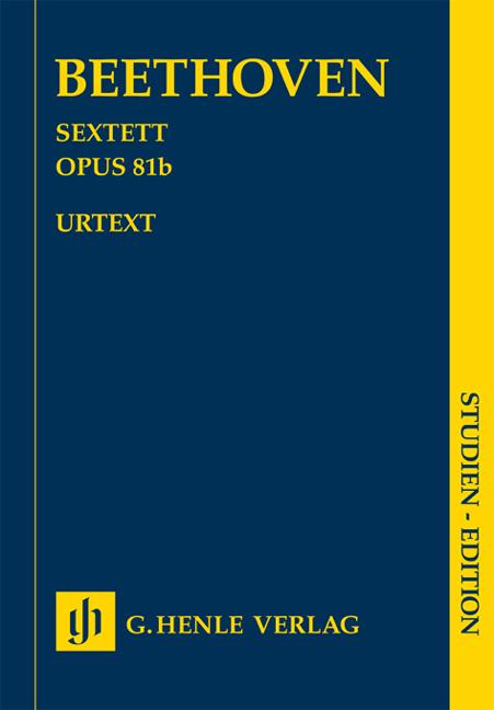Sextet In E Flat Op.81b - Urtext Study Score - für zwei Hörner, zwei Violinen, Viola und Bass