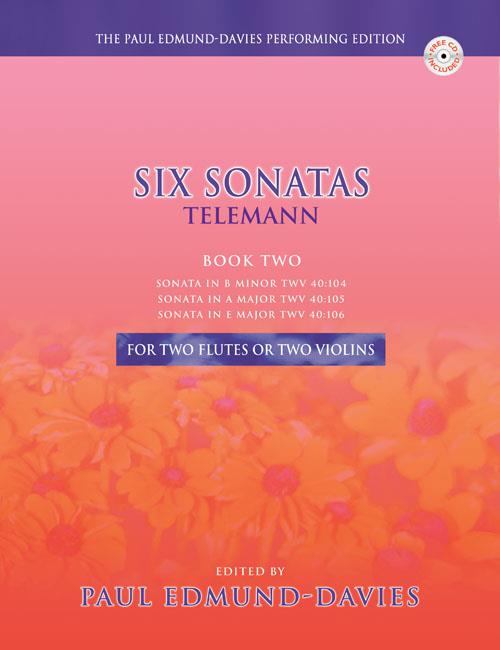 Telemann Six Sonatas for Two Flutes - Book Two - A superbly edited performing edition - pro příčnou flétnu