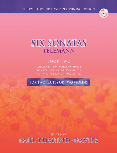 Telemann Six Sonatas for Two Flutes - Book Two - A superbly edited performing edition - pro příčnou flétnu